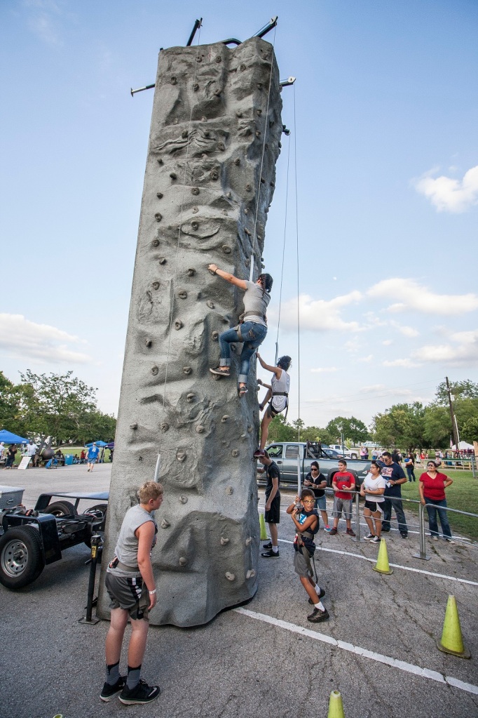 City of Huntsville, Parks and Recreation, July 4th, LEAP Ambassadors, SHSU, LEAP Center, Rock Climbing